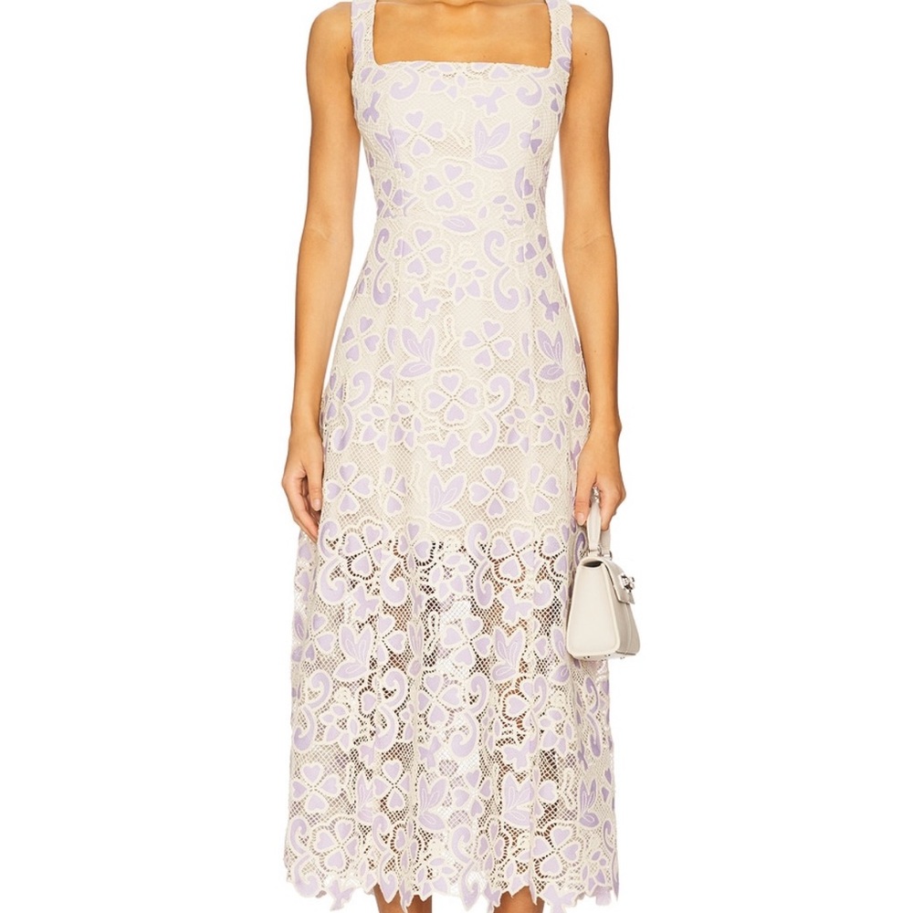 Elliatt Lavender Floral Midi Dress